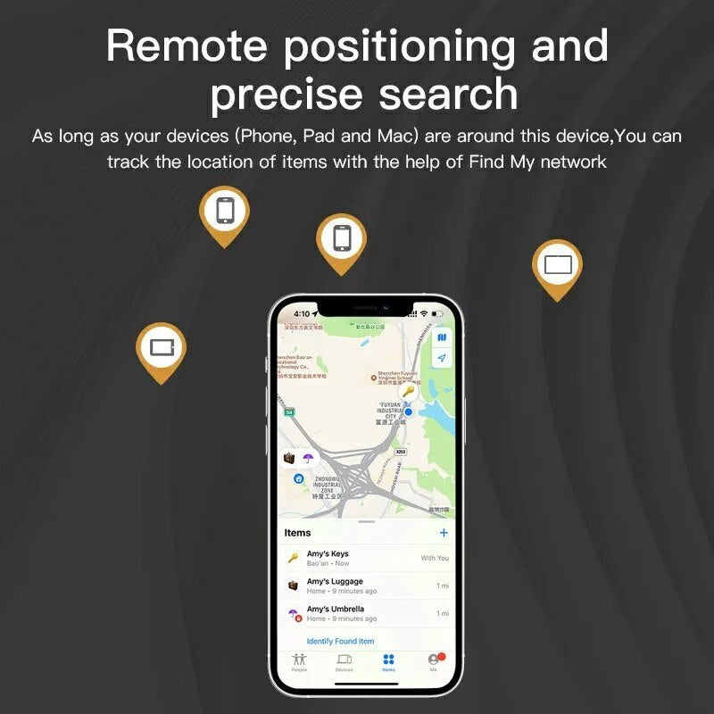 "Bluetooth GPS Tracker – Vind je Sleutels, Fiets, Portemonnee & Meer met 'Find My' App | iTag MFI Compatibel"