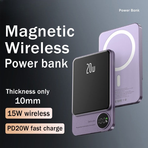 Macsafe Powerbank Magnetische Draadloze Powerbank voor 14, 14 Pro, 14 Pro Max, 14 Plus – Externe Hulpaccu / Oplader